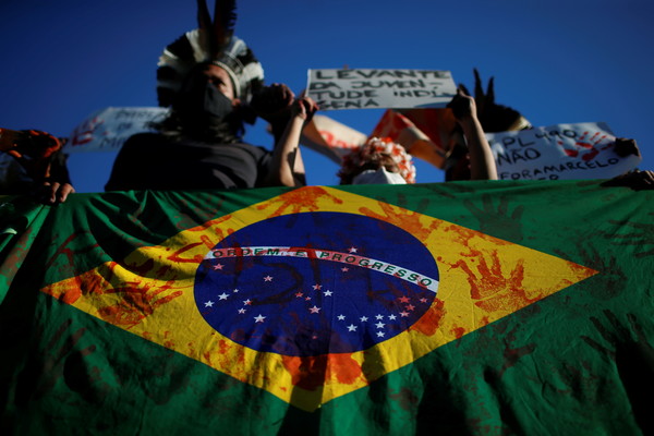 반정부 시위 모습/ 사진=REUTERS, 연합뉴스 제공