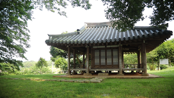 식영정의 풍경.