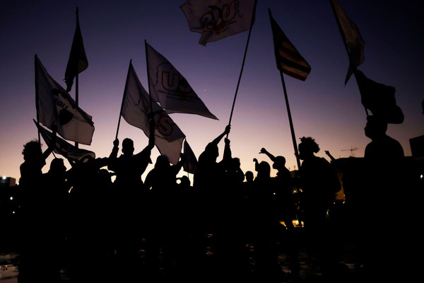 6월 30일에 진행된 보우소나루 반정부 시위/사진= ,연합뉴스