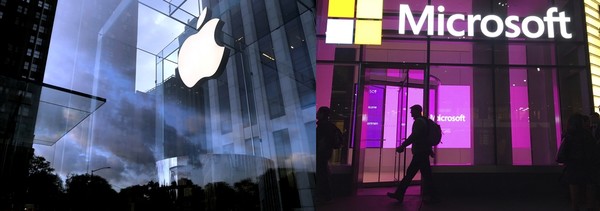 [사진=애플/MS, REUTERS/AP/연합뉴스]