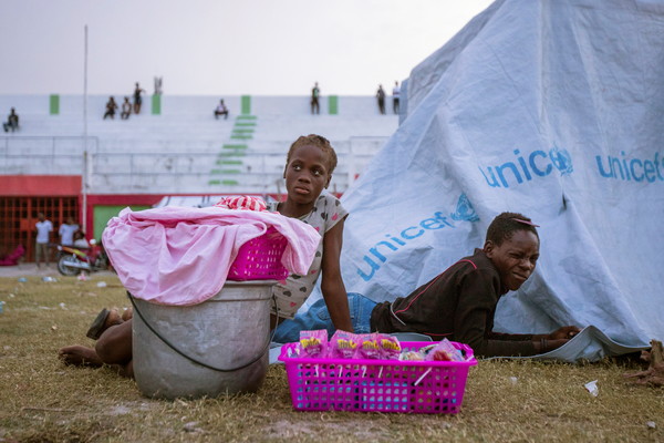 이재민 캠프 [사진=REUTERS/연합뉴스]