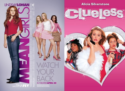 하이틴 영화 포스터, '퀸카로 살아남는 법' / '클루리스'