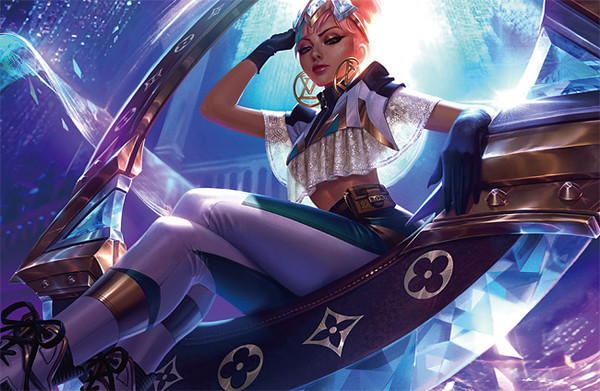 [사진=루이비통 스킨을 착용한 리그 오브 레전드 캐릭터, 리그 오브 레전드]