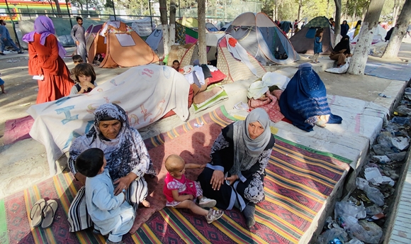 아프간 카불 공원 천막촌 [사진=EPA /연합뉴스]
