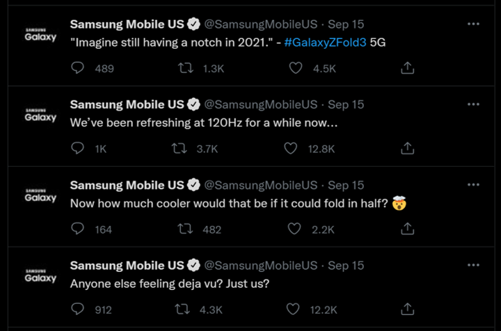 [사진=삼성 미국 법인 트위터]