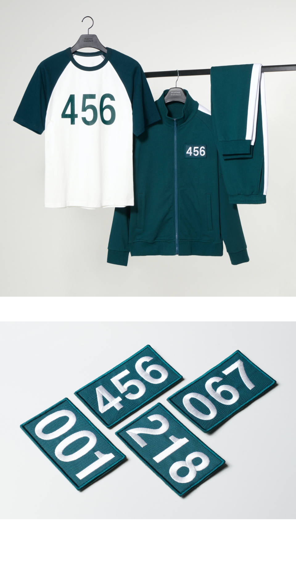 [사진=무신사와 넷플릭스가 콜라보로 출시된 오징어게임 초록색 트레이닝복, 무신사 홈페이지]