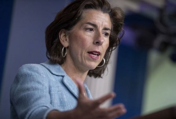 [사진=지나 러먼도 미국 상무장관, EPA/연합뉴스]