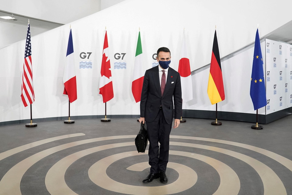 [사진=G7 회담에 참석한 루이지 디 마이오 이탈리아 외교부 장관, REUTERS/연합뉴스]