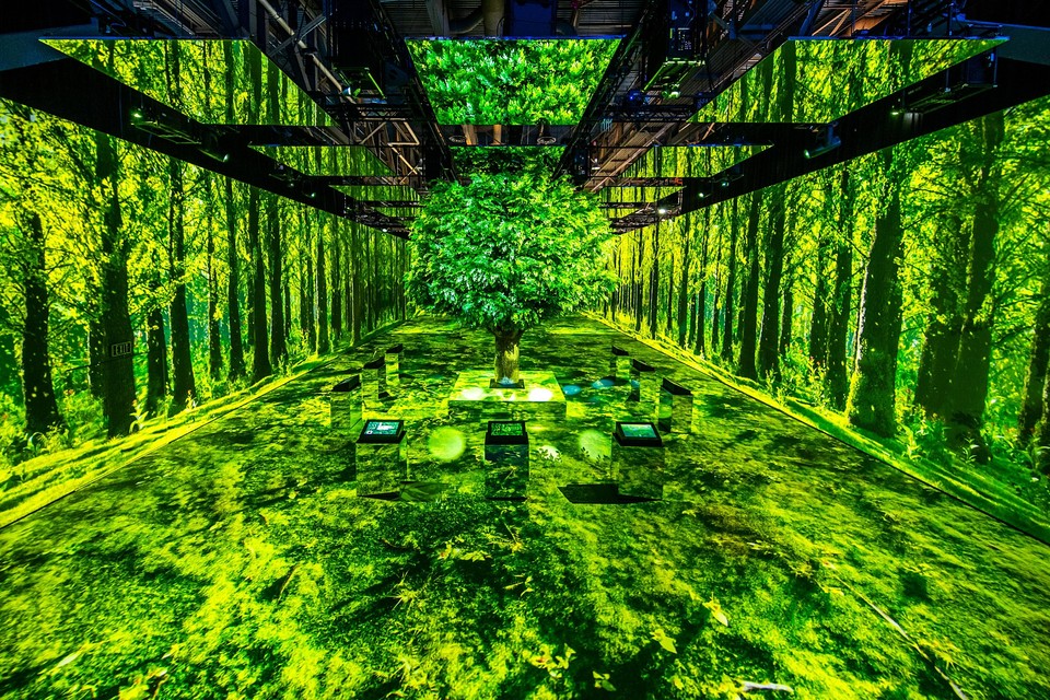 [SK 전시관 '그린 포레스트 파빌리온'.사진=SK그룹]