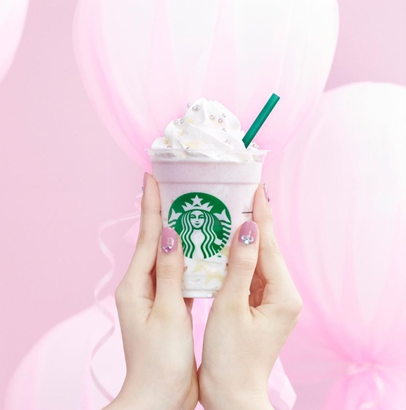 [사진=핑크 메들리 티 라테, 스타벅스 일본 공식 인스타그램]