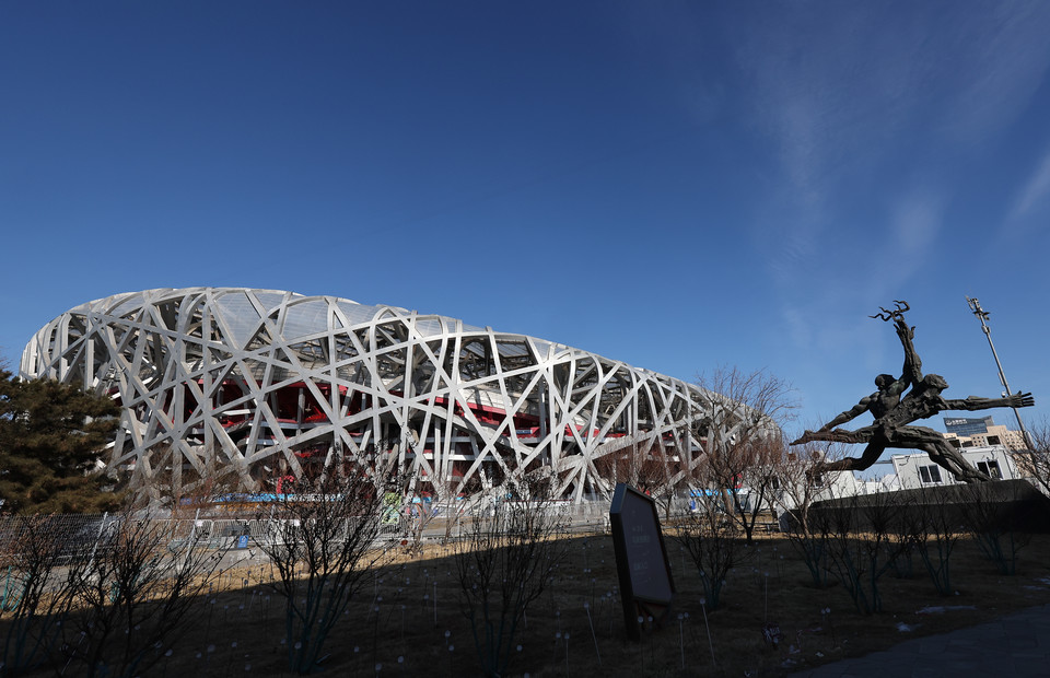 [사진=성화 봉송 최종 목적지인 베이징 국립경기장.연합뉴스]