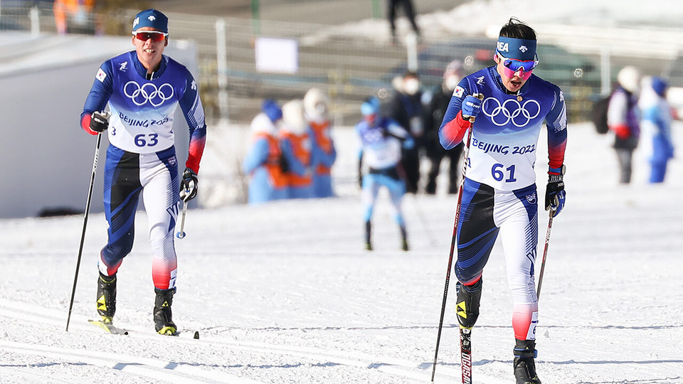 [사진=크로스컨트리 국가대표 김민우·정종원, 연합뉴스]