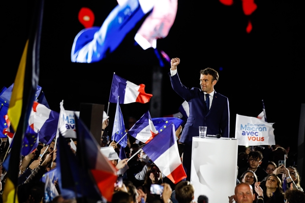 마크롱 대통령 대중연설 [사진=EPA/연합뉴스]