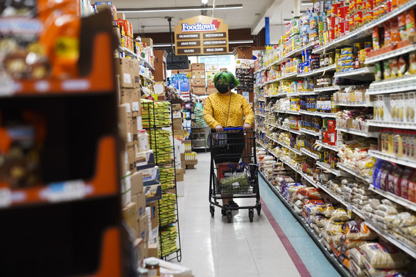 미국 뉴욕의 한 마트 [사진=신화통신/연합뉴스]