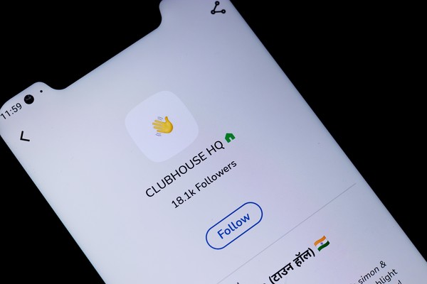 사진=클럽하우스 앱 사용화면, unsplash