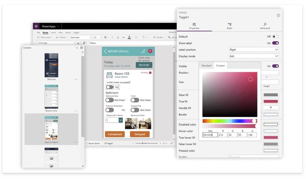 [사진=Microsoft Power Apps 사용 예시 캡처, Microsoft] 