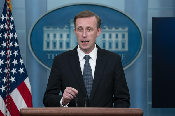 [사진='바이든 중동 방문' 브리핑 하는 제이크 설리번 美 백악관 국가안보보좌관, AP/연합뉴스]