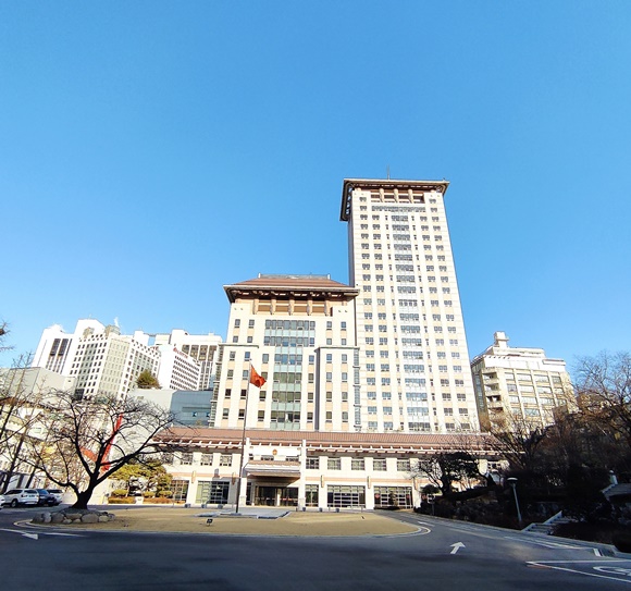 사진 = 주한 중국 대사관의 모습 / 주한 중국 대사관