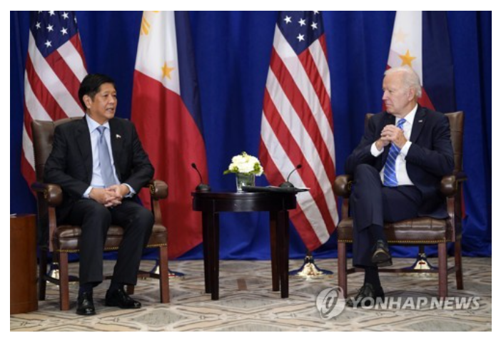 필리핀 마르코스 대통령과 미국 바이든 대통령/사진=연합뉴스