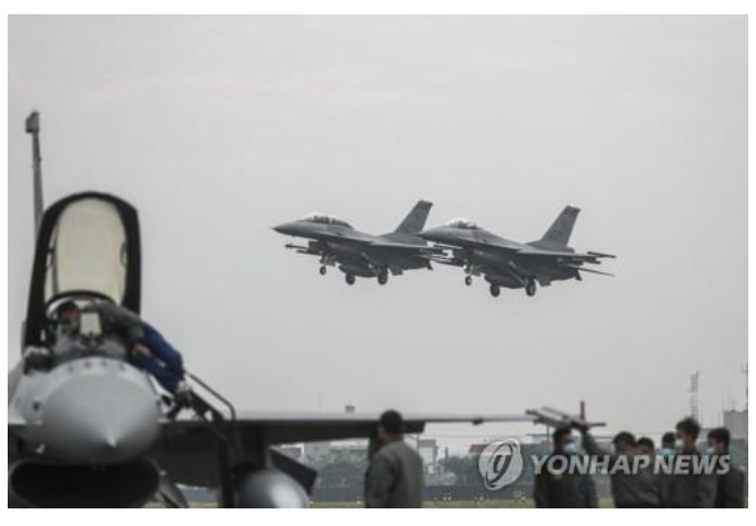 대만 공군의 F-16V 전투기/사진=연합뉴스