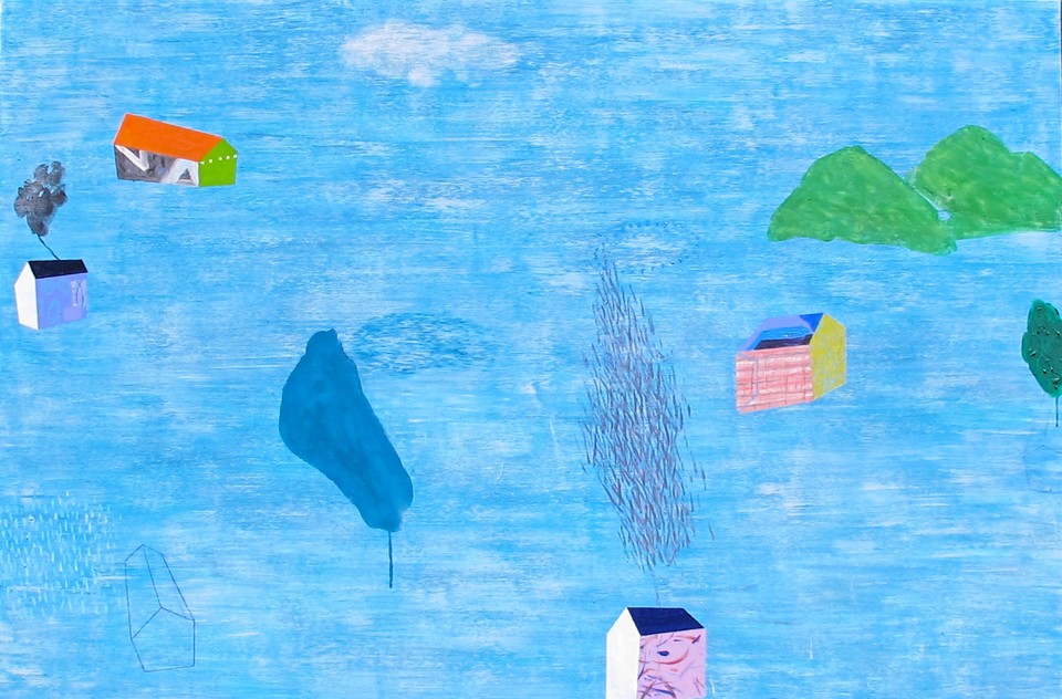 이경애.Going home. 195×130cm. acrylic on canvas.2025