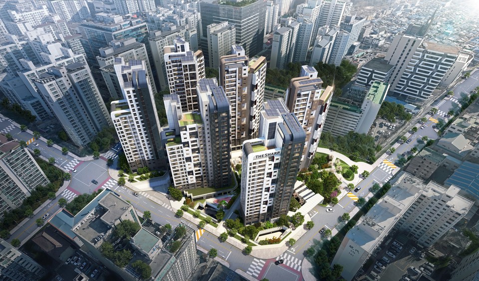 더샵 프리엘라 조감도(사진=포스코이앤씨)