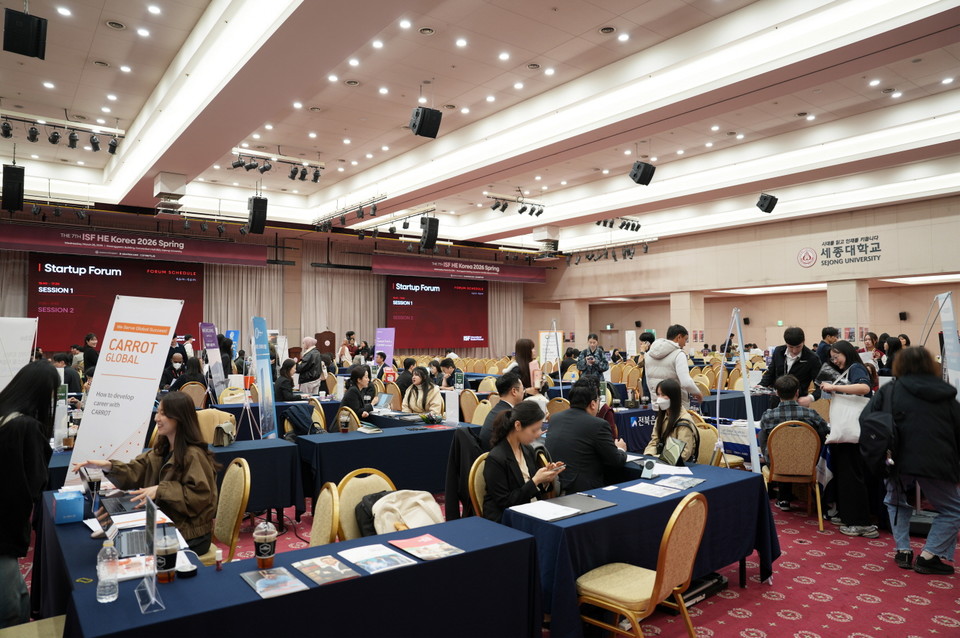 사본 -260330_1_세종대와 커리어투스가 공동으로 개최한 ‘제7회 ISF(International Student Futures) Spring 2026 외국인 유학생 커리어 페어 & 스타트업 포럼 모습(사진=세종대)